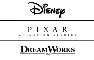 DISNEY PIXAR DREAMWORKS UNIVERSAL
